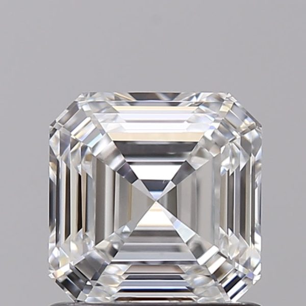 1.05 Carat Asscher Cut Lab-Created Diamond For Sale