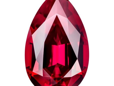 0.40 Carat Baguette Cut Lab-Created Ruby For Sale