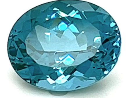 4.94 Carat Oval Cut Lab-Created Paraiba Teal Spinel on Sale