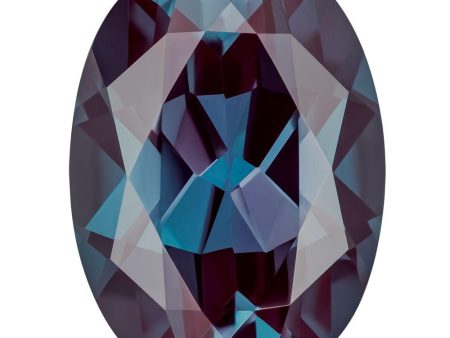 3.68 Carat Oval Cut Lab-Created Alexandrite For Sale