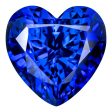 0.70 Carat Heart Cut Lab-Created Blue Sapphire Online Hot Sale