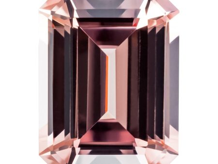 0.33 Carat Emerald Cut Lab-Created Champagne Sapphire Hot on Sale