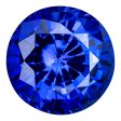 5.87 Carat Round Cut Lab-Created Blue Sapphire Online