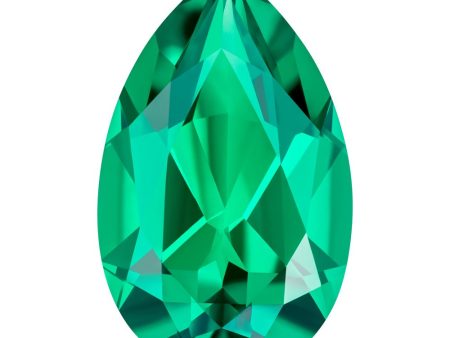 0.68 Carat Pear Cut Lab-Created Emerald Supply