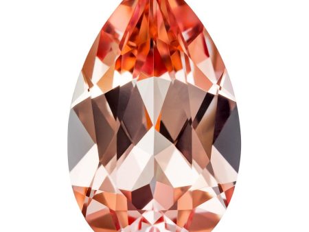 0.55 Carat Pear Cut Lab-Created Champagne Sapphire Cheap