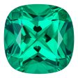 0.90 Carat Cushion Cut Lab-Created Emerald on Sale