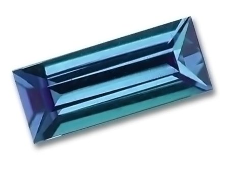 0.40 Carat Baguette Cut Lab-Created Alexandrite For Cheap