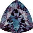 0.35 Carat Trilliant Cut Lab-Created Alexandrite Hot on Sale